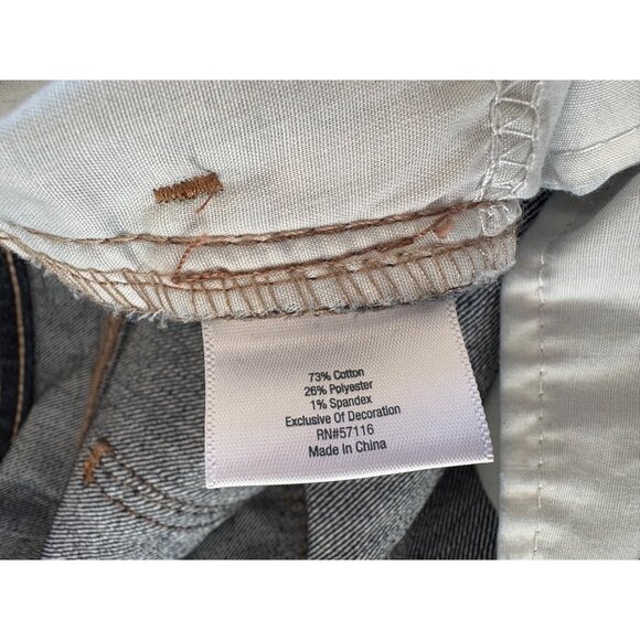 ST. JOHNS BAY AVERAGE DENIM BERMUDA SHORTS WOMENS PLUS SIZE 24W - Picture 9 of 9